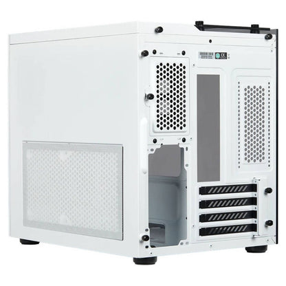 Corsair 280X Crystal RGB Tempered Glass Micro ATX PC Case, Steel+Plastic+Tempered Glass Materials, Up to 240mm Radiator, Up to 6x Fans, White | CC-9011137-WW