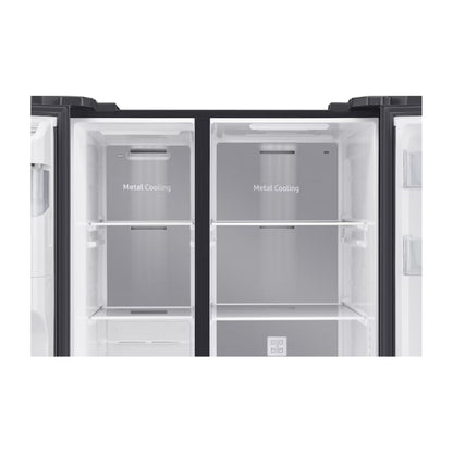 Samsung RS5000RC 660 Liters Side-by-Side Refrigerator RS64R5331B4/AE Black Color All Around Cooling with Digital Inverter Compressor, SpaceMax