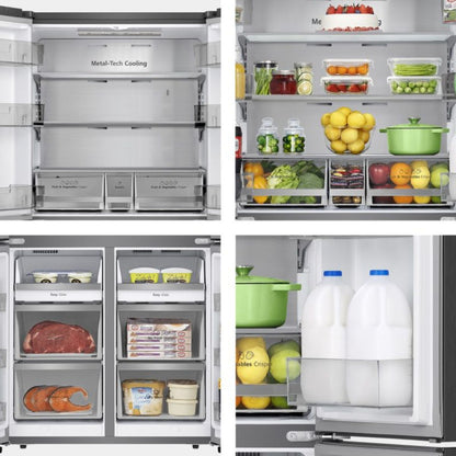 Hisense RQ5G728NABI French Door Refrigerator | 728 Litres | Triple Cooling Zone | Inverter Compressor | My Fresh Choice | Metal Cooling | Inox