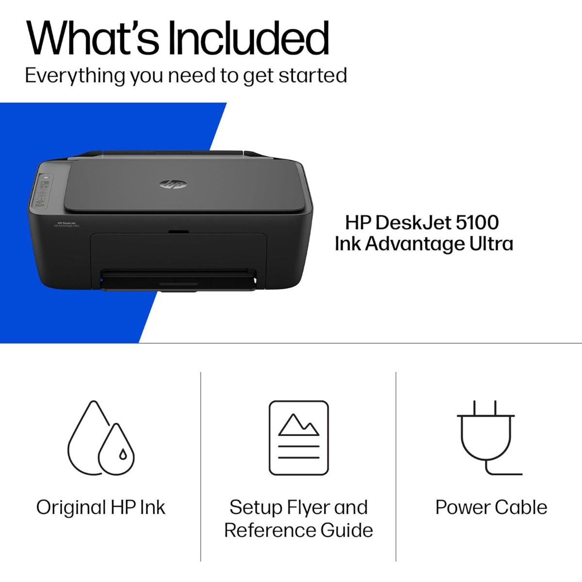 HP DeskJet Ink Advantage Ultra 5127 All-in-One Inkjet Printer – Print, Scan & Copy, Wireless Connectivity | 89F94A