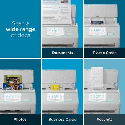 RICOH ScanSnap iX2500 Wi-Fi Document Scanner | 45ppm Duplex | 100-Sheet ADF | 5-Inch Touchscreen | PA03860-B105