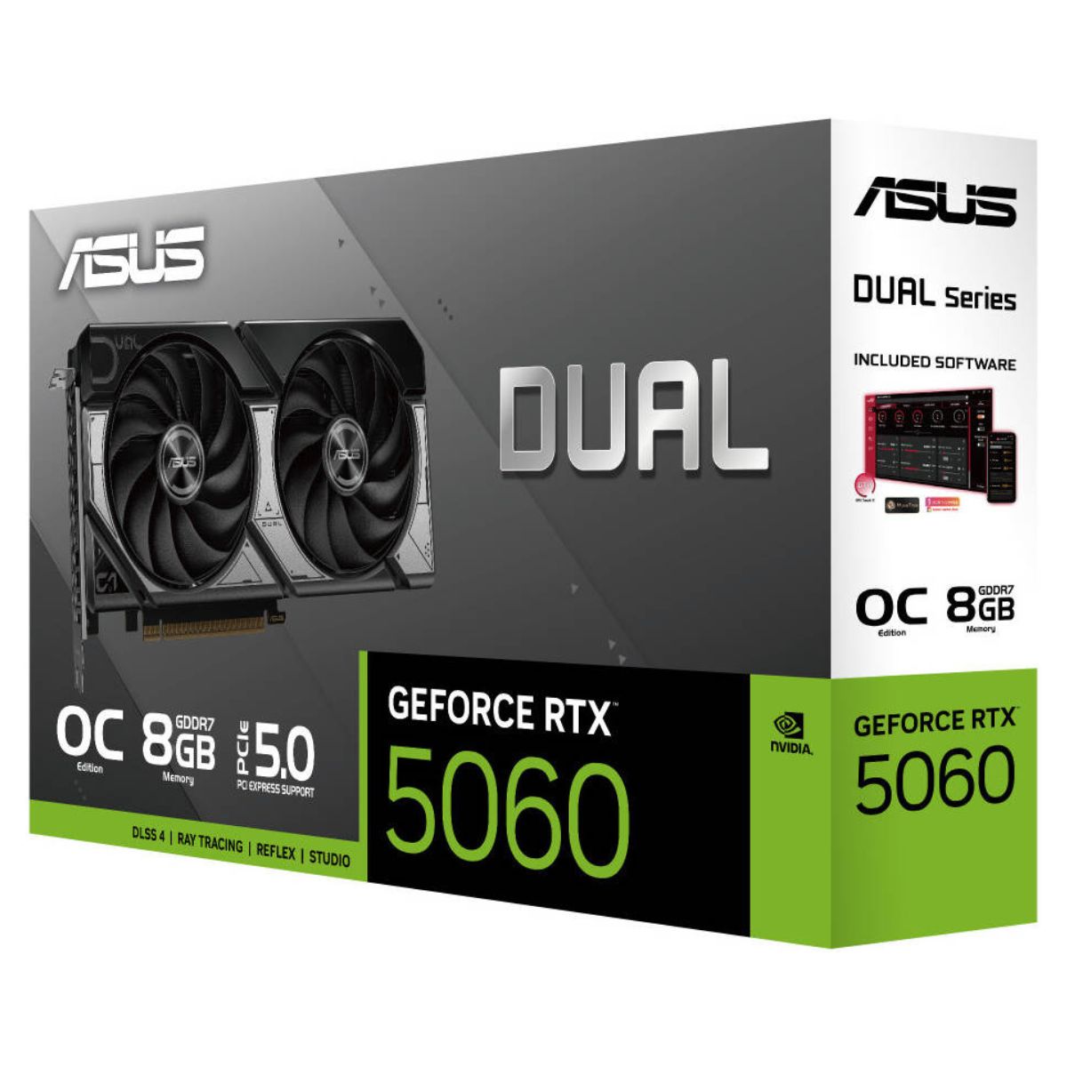 ASUS Dual GeForce RTX 5060 OC Edition Graphics Card – 8GB GDDR7, PCIe 5.0, High-Performance Gaming GPU