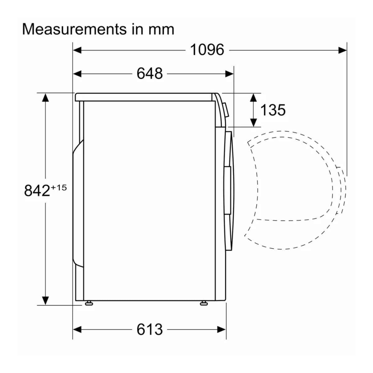 Siemens iQ300 WT45H213GC 8 kg Heat Pump Tumble  Dryer, Auto Dry Sensor Controlled Drying