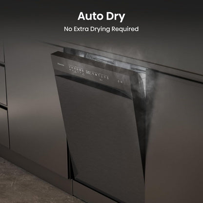 Hisense HS673C90BME Freestanding Dishwasher | 16 Place Settings | WiFi Connectivity | Smart Dry | Three-Level Wash | Inverter Technology | Premium Black