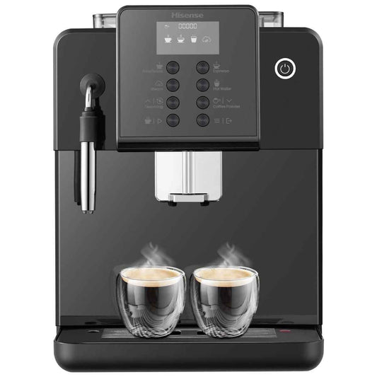 Hisense Fully Automatic Espresso Coffee Machine – HAUCMBK1S1, Black