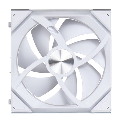 Lian-Li UNI FAN SL Wireless Reverse Blade Case Fans – 120mm, 2000 RPM, 69.5 CFM Airflow, FDB Bearing, Pack of 3 | Black / White