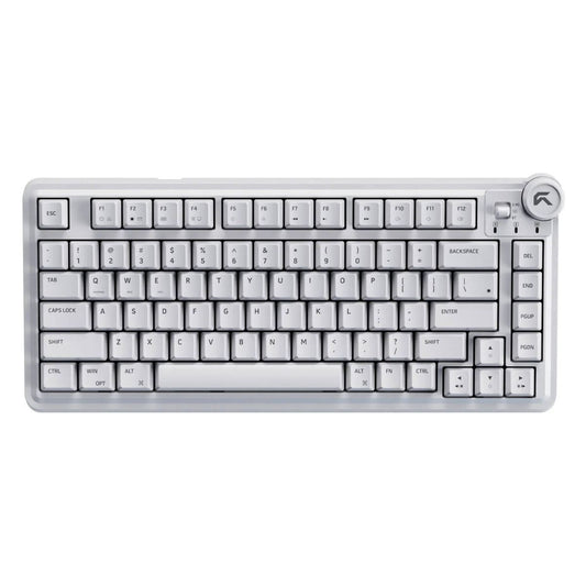Cybeart Nighthawk 75 Signature Edition Gaming Keyboard – 75% Compact Layout, Pre-Lubed Mechanical Switches, Hot-Swappable, RGB Backlit, Tri-Mode Connectivity &amp; Multi-Function Media Knob