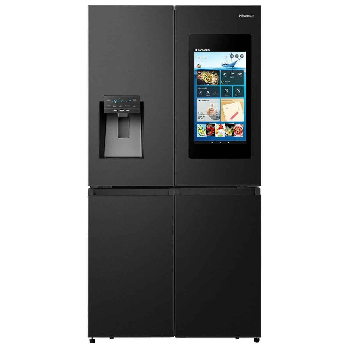 Hisense 538L Four Door French Smart Refrigerator – Touch Screen, Water & Ice Dispenser | RQ759N4IBU1