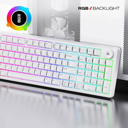 Cybeart Akula 99 Signature Edition Mechanical Gaming Keyboard | 99 Keys + Media Knob | Pre-Lubed Linear Switches | Hot-Swappable | RGB | Tri-Mode | KB-AKULA99TRI-CYB01 / KB-AKULA99TRI-CYB02