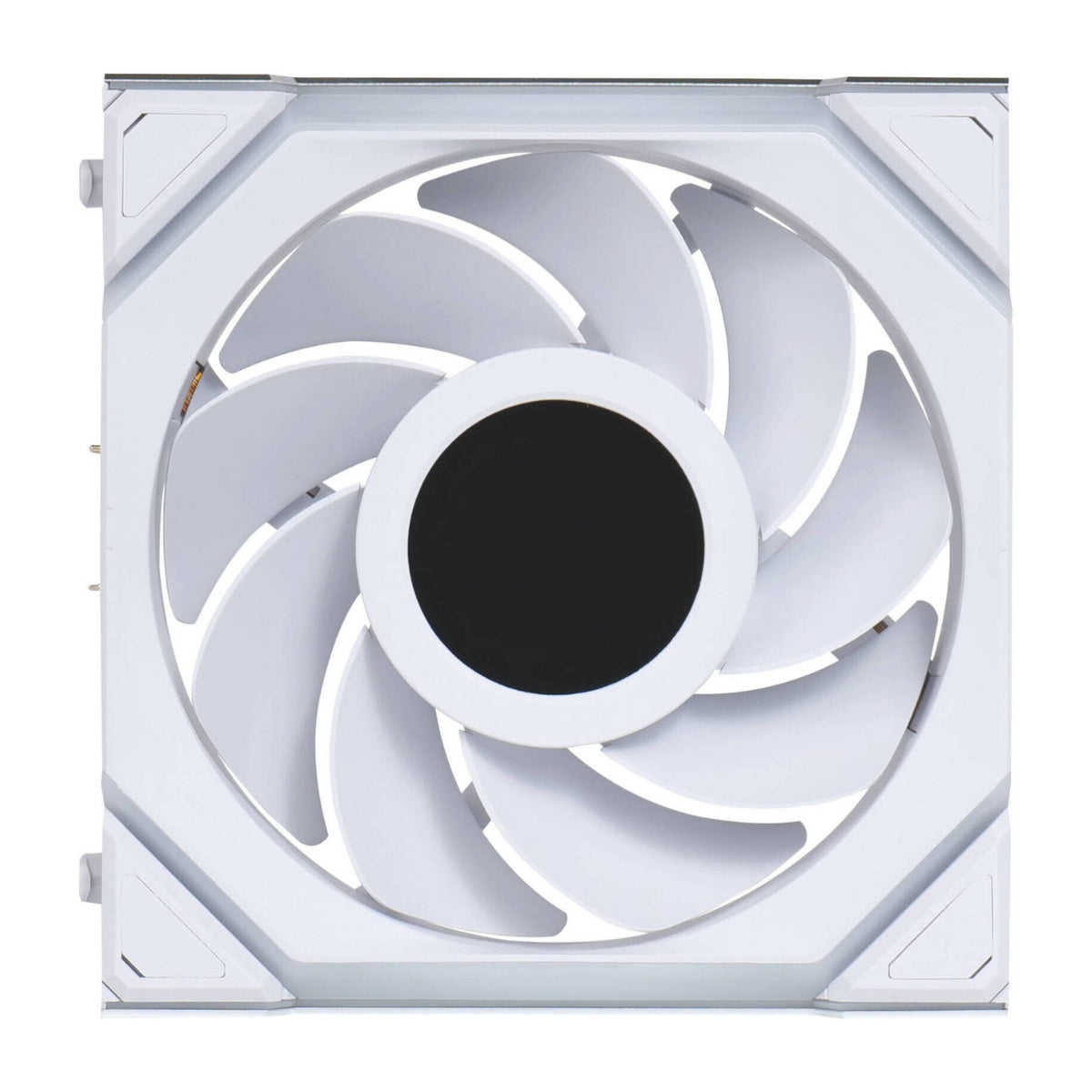 Lian-Li UNI FAN SL Wireless LCD Reverse Case Fan – 120mm, 1900 RPM, 51.45 CFM Airflow, Fluid Dynamic Bearing, Pack of 3 | Black / White
