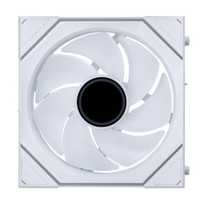 Lian-Li UNI FAN SL-INF Wireless Reverse Blade 120mm Case Fans – 2200 RPM, 69.7 CFM Airflow, FDB Bearing, Pack of 3 | Black / White