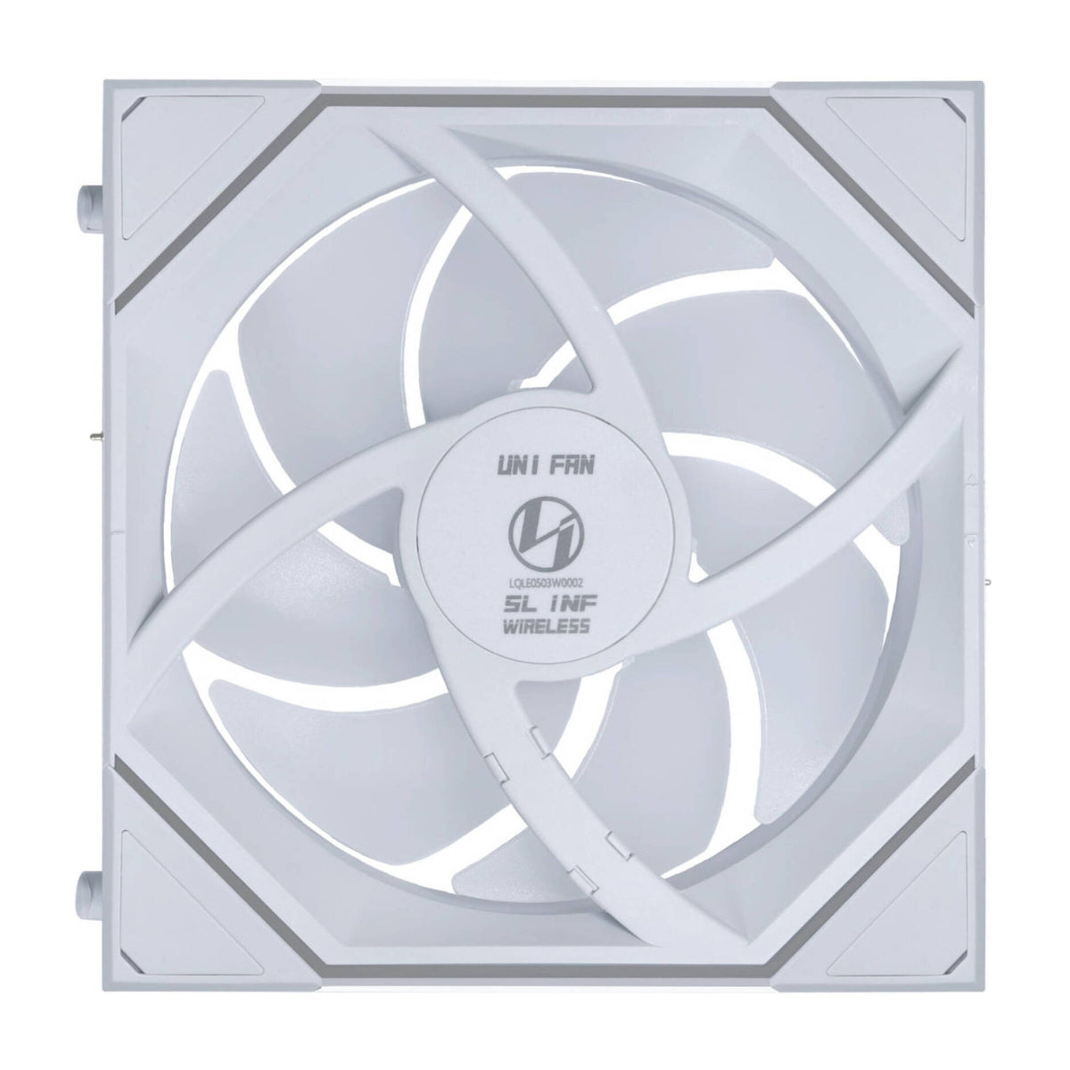 Lian-Li UNI FAN SL-INF Wireless Reverse Blade 120mm Case Fans – 2200 RPM, 69.7 CFM Airflow, FDB Bearing, Pack of 3 | Black / White