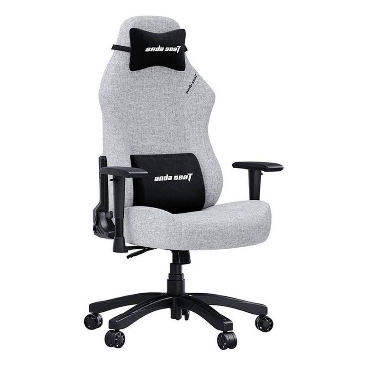 AndaSeat Luna Series Gaming Chair – Fabric Linen, 1D Armrest, Class 4 Gas Lift, 90°–160° Recline - Black, Black/Blue, Black/Red, Gray