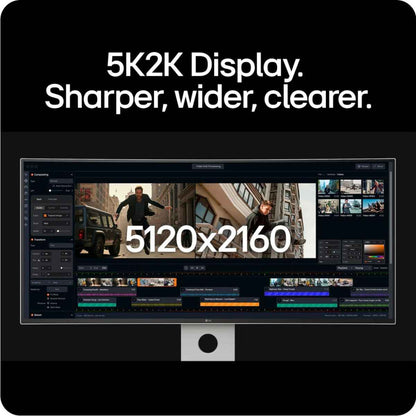 LG UltraWide Monitor, 40" Nano IPS Black Display, 5K2K Resolution, 120Hz Refresh Rate, 5ms (GtG) Response Time, AMD FreeSync Premium, Super Resolution+, White