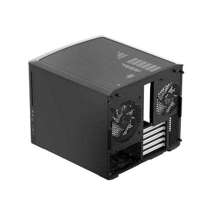 Fractal Design Node 804 mATX Cube Case – Dual-Chamber, Black / Window
