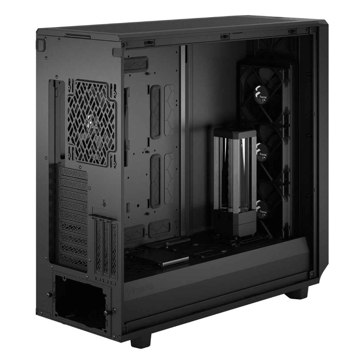 Fractal Design Meshify 2 XL, E-ATX, ATX, Micro-ATX & Mini-ITX Support, 6 x 2.5/3.5" Drive Bays, Light Tint Tempered Glass - Black, Full-Tower Case