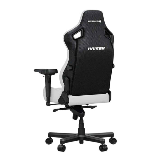AndaSeat Kaiser 4 Series XL – Premium PVC Leather Gaming Chair (Cloudy White)