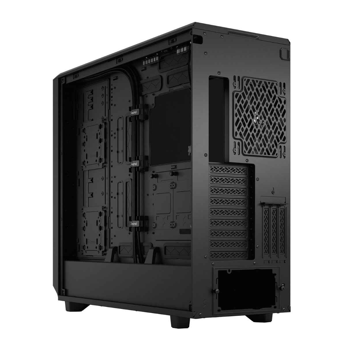 Fractal Design Meshify 2 XL, E-ATX, ATX, Micro-ATX & Mini-ITX Support, 6 x 2.5/3.5" Drive Bays, Light Tint Tempered Glass - Black, Full-Tower Case