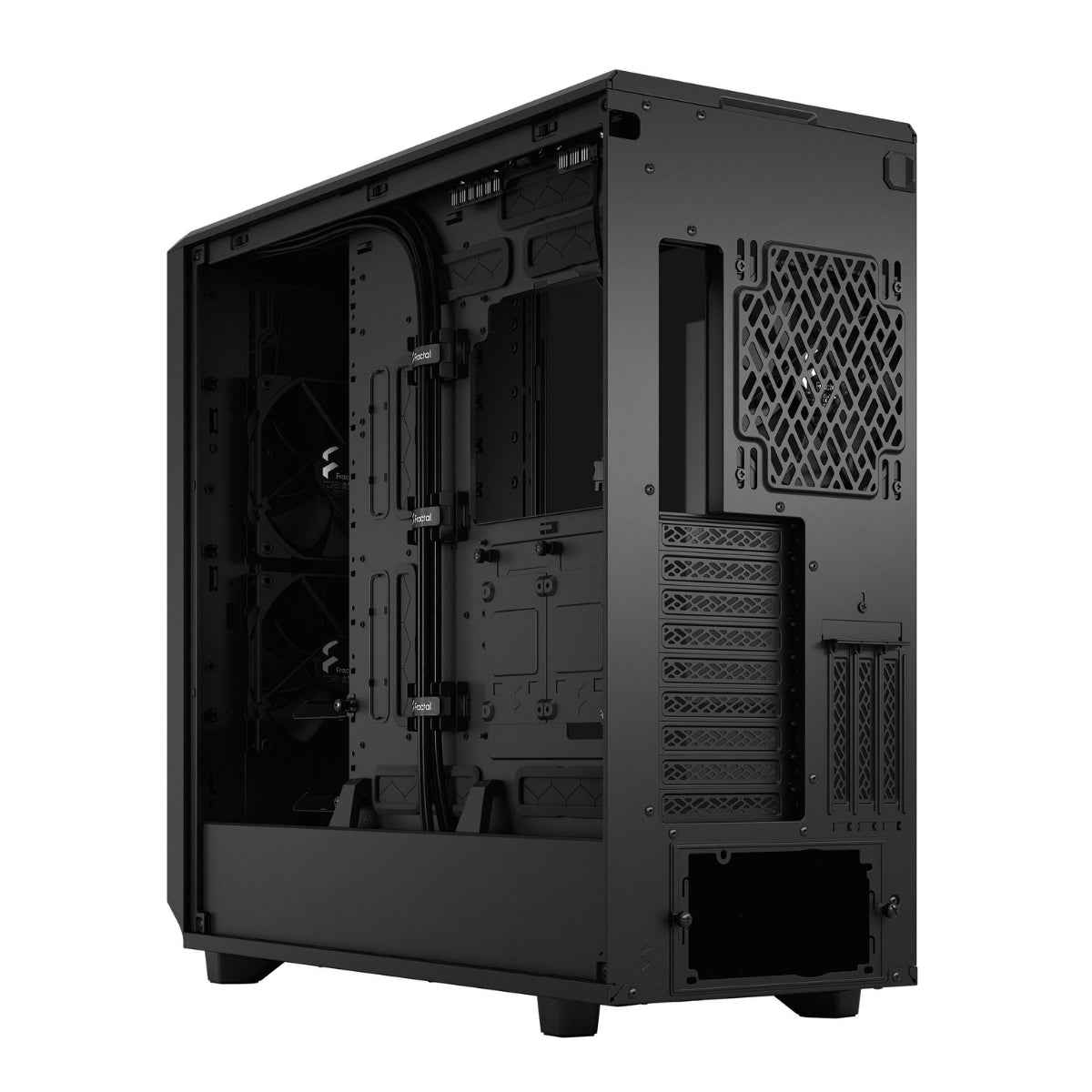 Fractal Design Meshify 2 XL, E-ATX, ATX, Micro-ATX & Mini-ITX Support, 6 x 2.5/3.5" Drive Bays, Light Tint Tempered Glass - Black, Full-Tower Case
