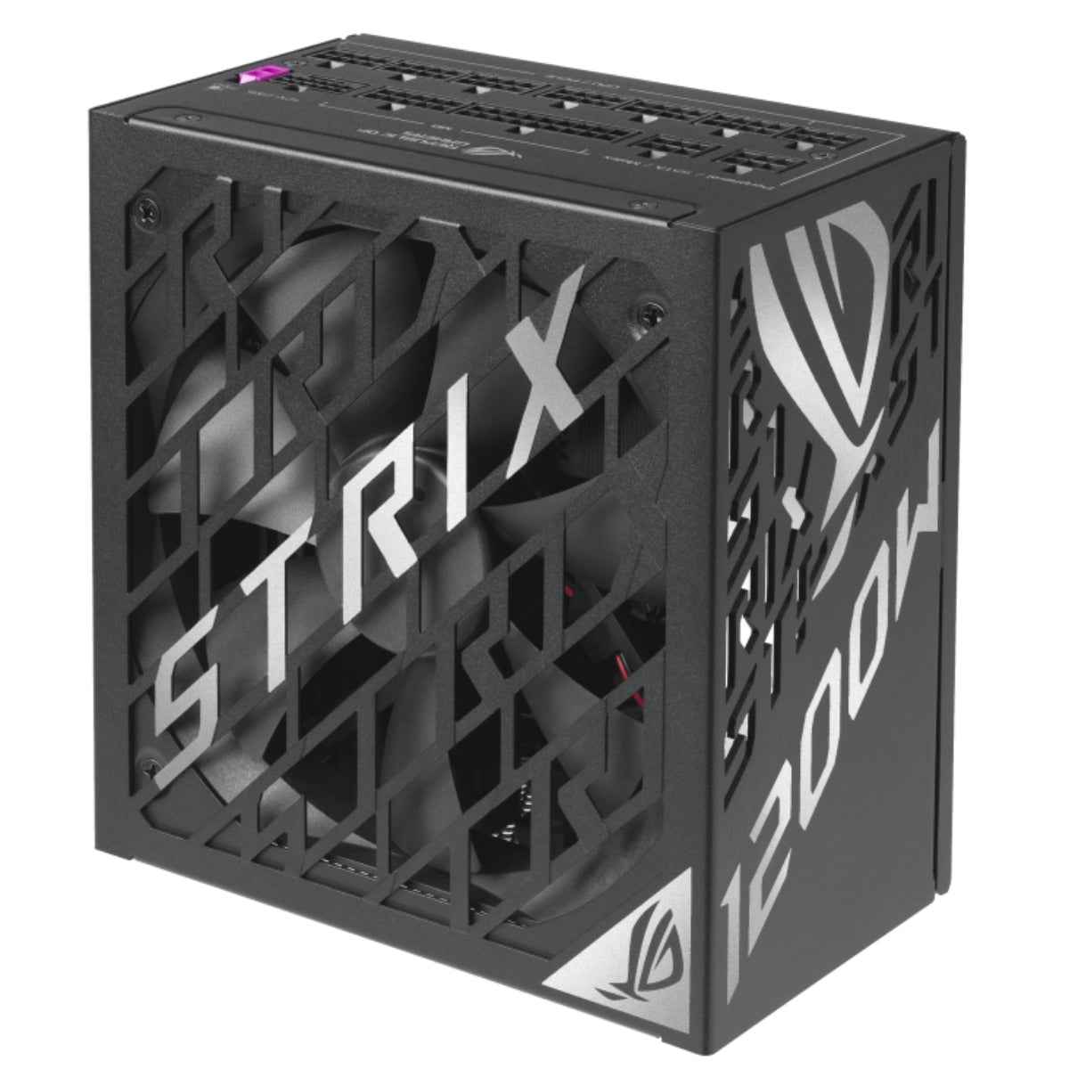 ASUS ROG Strix 1200W Fully Modular Power Supply, 80 PLUS Platinum Efficiency, Active PFC, GaN MOSFET, ATX 3.1 Compatible, Cybernetic Lambda A+, Dual Ball Fan bearings - Black