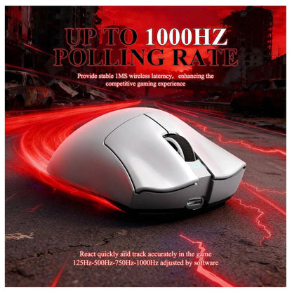 ATTACK SHARK V3 Pro Wireless Gaming Mouse with Magnetic Charging Dock | 25,000 DPI | PAW3311 Sensor | 62g Ultra-Lightweight | 2.4GHz & Wired | Black & White