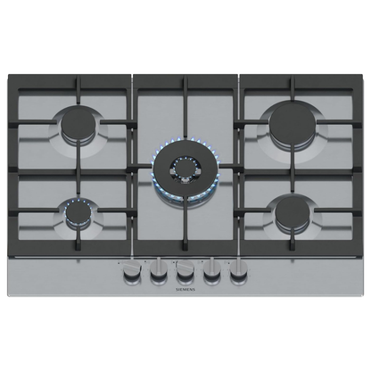 Siemens iQ500 EC9B5QI90M Built-In Gas Hob – 90cm, 5 Burners, 4.0kW Wok Burner
