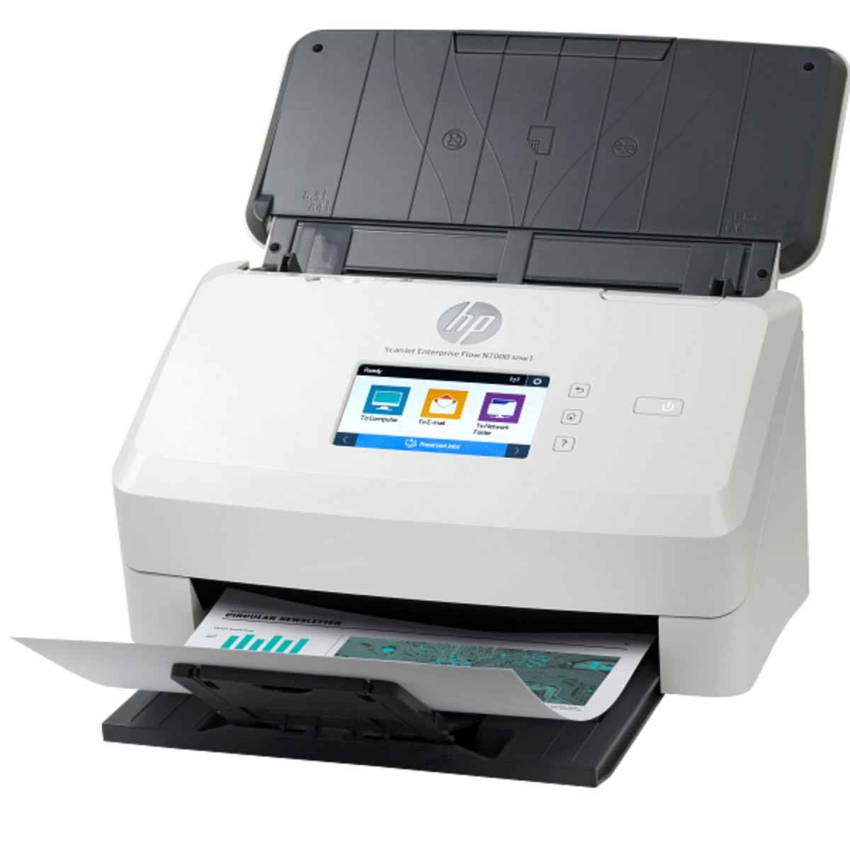 HP ScanJet Enterprise Flow N7000 snw1 (6FW10A)– High-Volume Sheet-fed Scanner for Enterprise Environments Ultra-Fast Duplex Scanning, Heavy Duty Daily Duty Cycle & Enterprise Connectivity