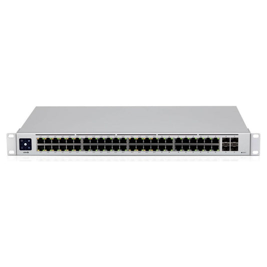 Ubiquiti UniFi USW-48-POE Managed Switch | 48-Port Gigabit PoE+ Switch | 195W PoE Budget | Layer 2 Management | USW-48-POE