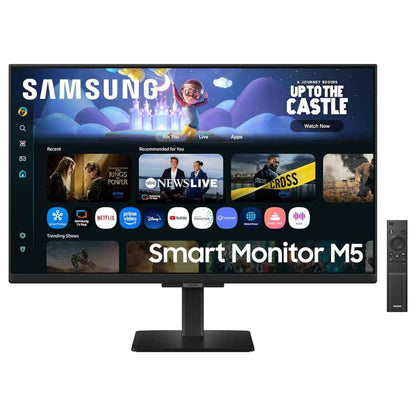 Samsung M5 M50F Smart Monitor – 27" FHD IPS Display, Smart TV Apps, Wi-Fi &amp; Bluetooth