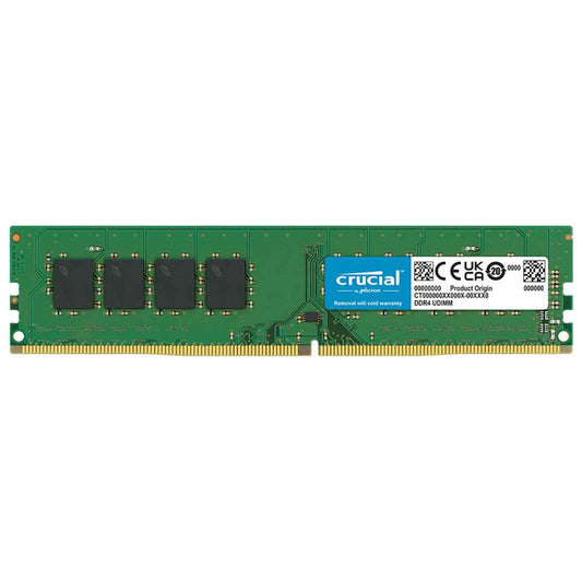 Crucial Basics UDIMM DDR4 RAM 3200 MHz CL22 Desktop Memory UDIMM Voltage - 1.2V Speed PC4-25600
