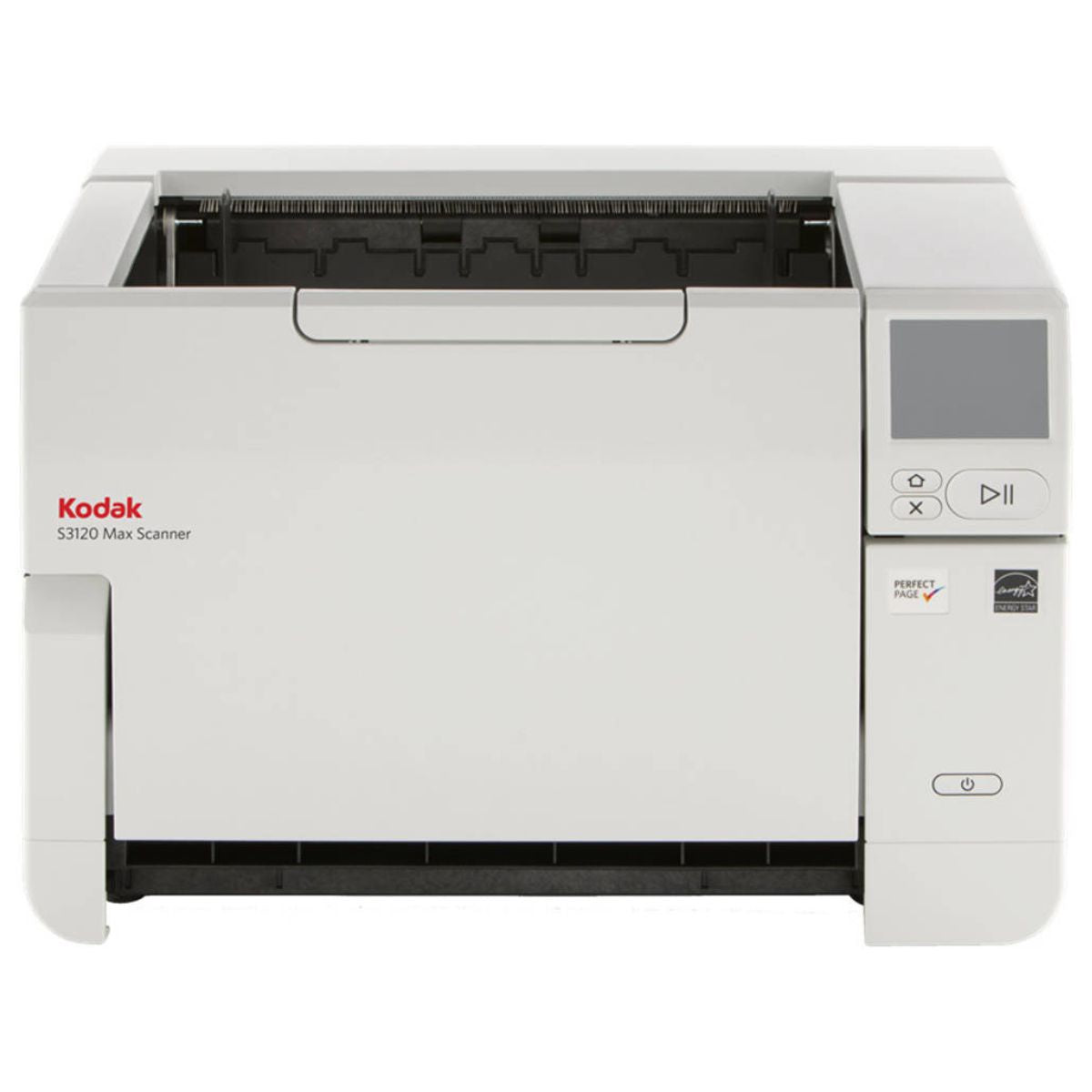 Kodak S3120 MAX Scanner, 500 Sheets ADF, 120 PPM Simplex / 240 IPM Duplex Scan Speed, OCR (Optical Character Recognition) Technology, USB-B/USB-A/Ethernet, White | 8009433