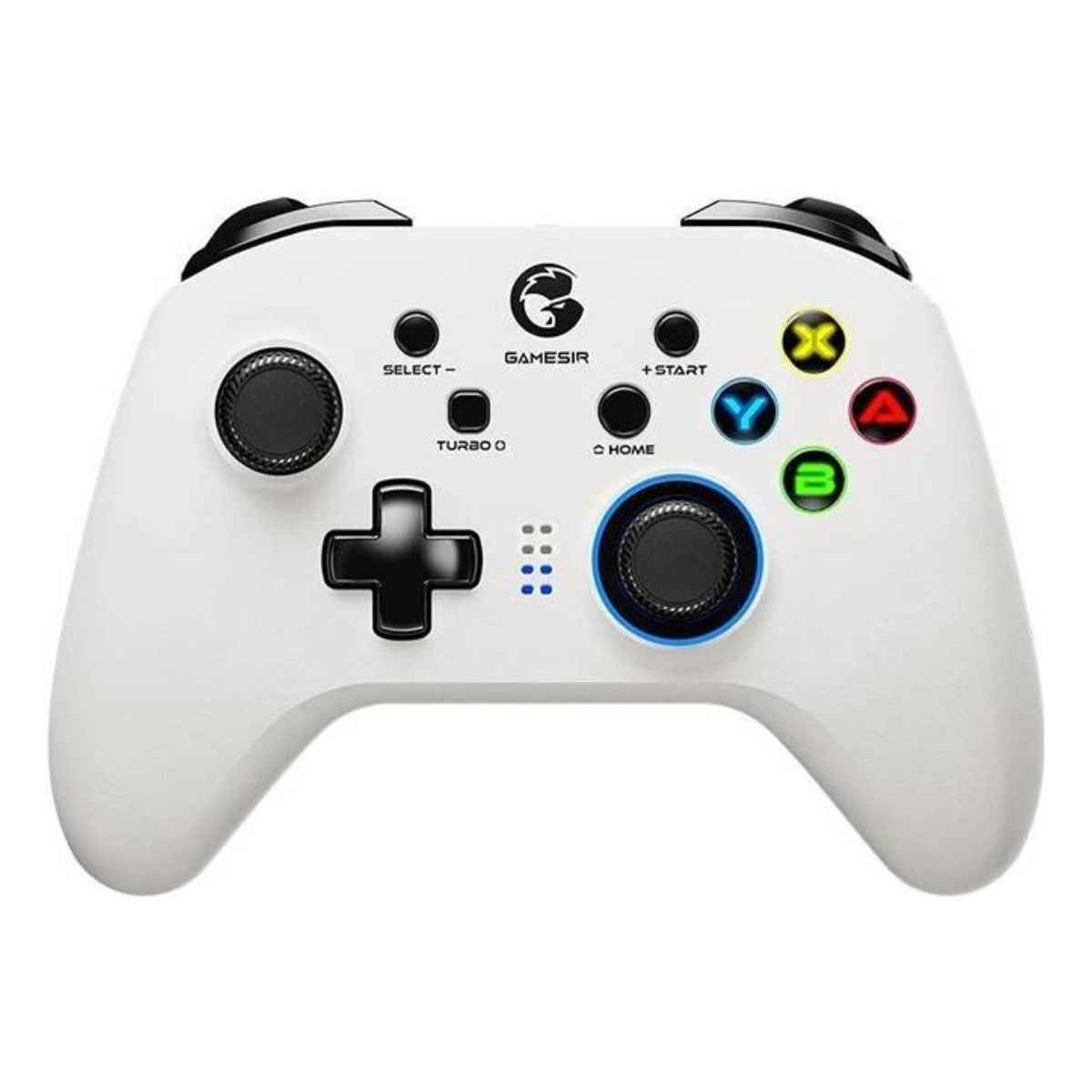 GameSir T4 Pro Wireless Game Controller Dual Shock, USB & Bluetooth, LED Backlight, Multi-Platform Gamepad (White) | T4PROW