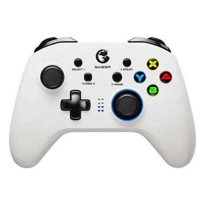 GameSir T4 Pro Wireless Game Controller Dual Shock, USB & Bluetooth, LED Backlight, Multi-Platform Gamepad (White) | T4PROW