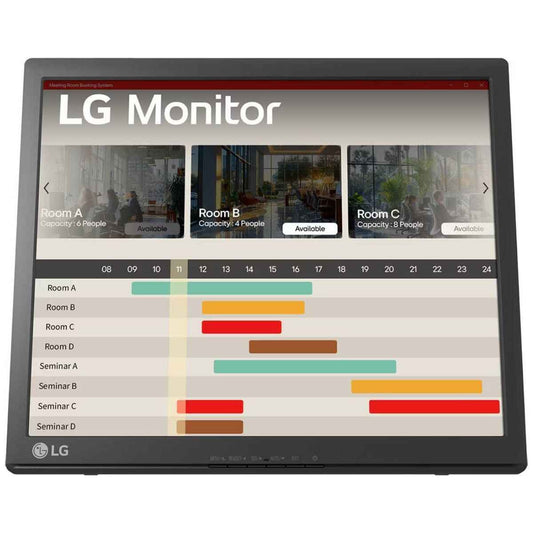 LG 17BR30T Touch Monitor  17"– TN Display, 1280×1024, 75Hz, 5ms, Anti-Glare, Built-In Power (Black)