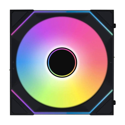 Lian-Li UNI Fan SL-INF Wireless 140mm ARGB PWM Case Fan – Wireless Control, Infinity Mirror ARGB, PWM Cooling | Black / White