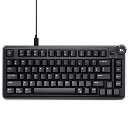 Cybeart Nighthawk 75 Lite Mechanical Gaming Keyboard | 75% 81-Key Layout | MK XI Pre-Lubed Linear Switches | Hot-Swappable | RGB | Wired USB | Black | KB-NIGHTHAWK75LITE-CYB01