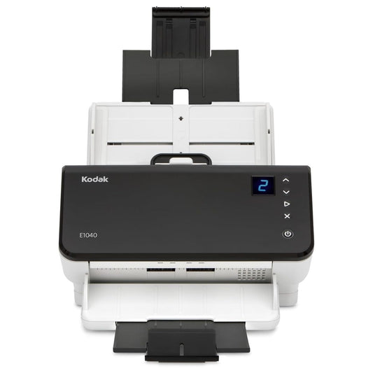 Kodak Alaris E1040 Scanner, 40ppm/80ipm Speed, 600dpi Optical Resolution, Up to 80 Sheets Feeder Capacity, Up to 5,000 Pages Per Day, White/Black | 8011892