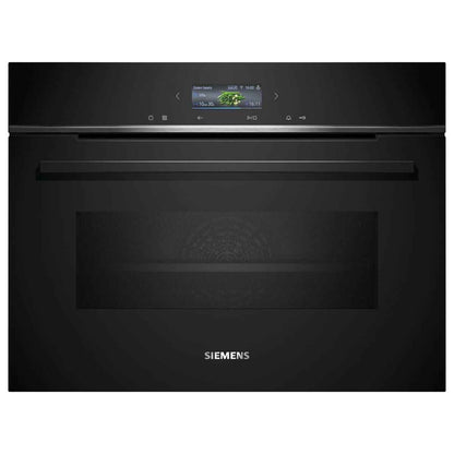 Siemens iQ700 60cm Home Connect Built-In Electric Oven with Microwave – 15 Cooking Functions, Compact Combi Oven