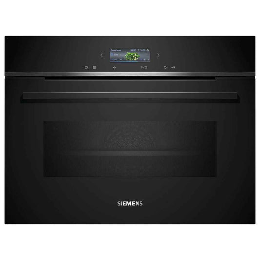 Siemens iQ700 60cm Home Connect Built-In Electric Oven with Microwave – 15 Cooking Functions, Compact Combi Oven