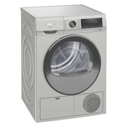 Siemens IQ300 WQ41G20XGC  9kg Heat Pump Tumble Dryer,, Auto Dry Technology, No Towels Program, Fluff Filter, Yes Anti-Vibration Walls, Anti-Crease Function, Silver Inox