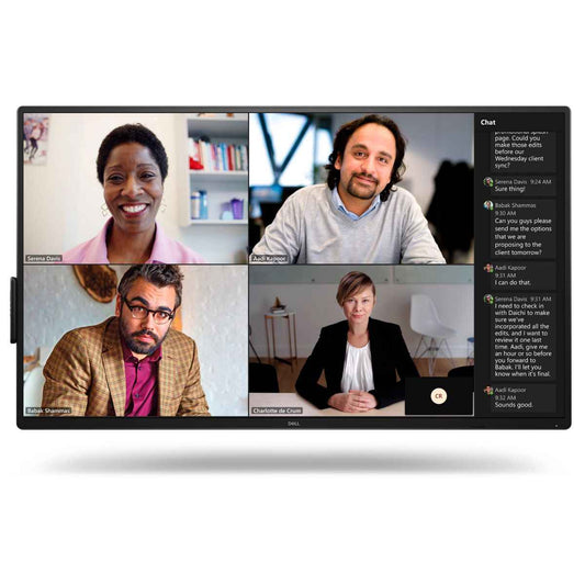 Dell Conference Room Monitor, 55" IPS Display, 4K UHD Resolution, 60Hz Refresh Rate, 8ms (GtG) Response Time, 1.07b Color Display, Flicker-Free, Anti-Glare, Black | 210-BNTN