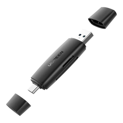 UGREEN 80191 USB 3.0 & USB-C SD Card Reader | Dual Slot Memory Card Reader | OTG Adapter | Up to 5Gbps