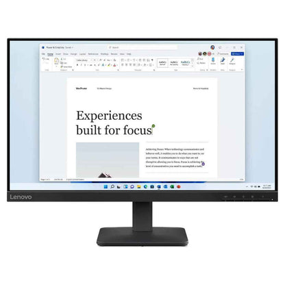 Lenovo L24-4e Monitor – 24″ IPS FHD Display, 100Hz, 4ms, Ultra-Slim Bezel 4ms Response Time, 16.7M Color Support