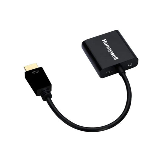 Honeywell 3-in-1 HDMI to VGA, 3.5mm Audio Jack & Micro USB Port, 1080p@60Hz HDMI & 6.75GB, VGA Resolution, Compatible with-LED, Laptop, Gaming Console etc-Black