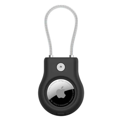 Belkin Secure Holder with Wire Cable for Apple AirTag | Scratch-Resistant Protective Case | Durable Locking Cable | Black | MSC009BTBK