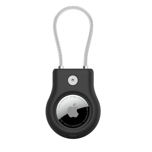 Belkin Secure Holder with Wire Cable for Apple AirTag | Scratch-Resistant Protective Case | Durable Locking Cable | Black | MSC009BTBK