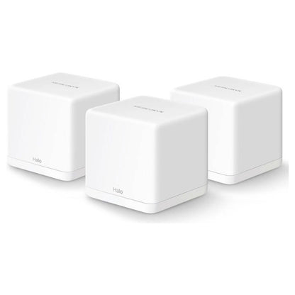 MERCUSYS Halo H30G AC1300 Whole Home Mesh Wi-Fi System | 3-Pack | Up to 1.3 Gbps | Dual Band | 3,500 sq. ft. Coverage | Gigabit Ports | White