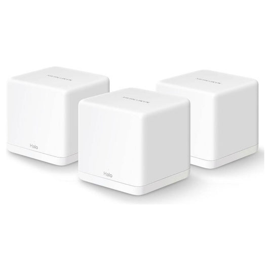 MERCUSYS Halo H30G AC1300 Whole Home Mesh Wi-Fi System | 3-Pack | Up to 1.3 Gbps | Dual Band | 3,500 sq. ft. Coverage | Gigabit Ports | White