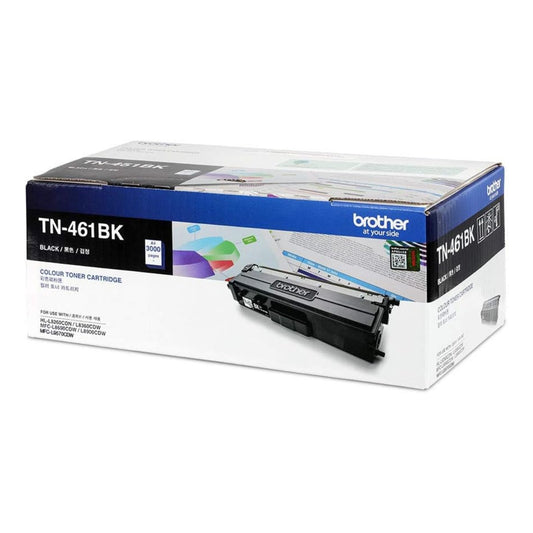 Brother Genuine TN-461BK Standard Yield Black Toner Cartridge – Prints up to 3,000 Pages, Sharp Black Printing, Reliable Brother Performance