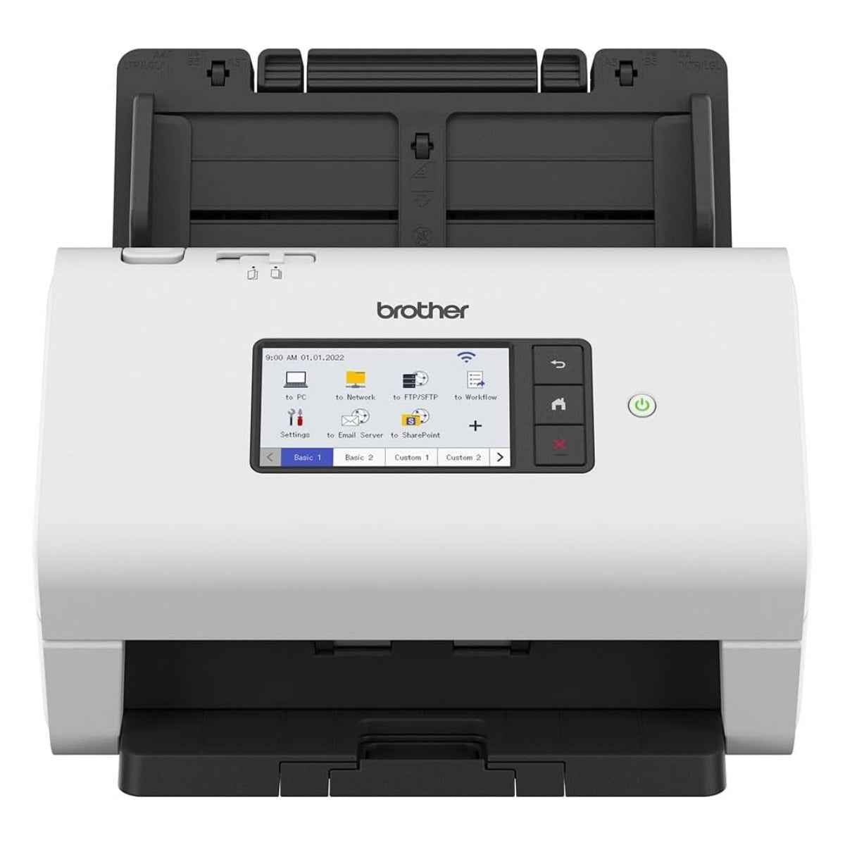 Brother ADS-4900W Professional Desktop Document Scanner, 60ppm Scanning Speed, Up to1200x1200 DPI Resolution, 4.2" Touchscreen, Auto Doc Feeder, USB 3.0, Wi-Fi & Network | 5WDE0A00173